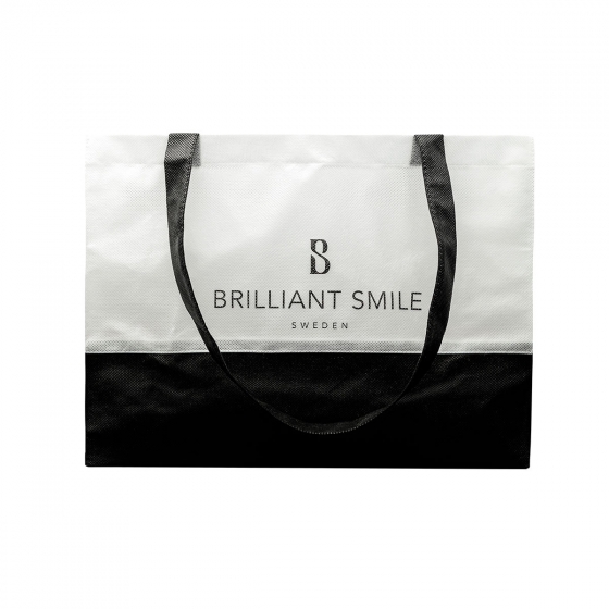 Black/white tote bag in the group Merchandise at Brilliant Smile Sweden AB (534)